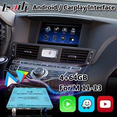 NetFlix Yandex ile Infiniti M37S M37 M35 M45 için Lsailt Carplay Android Multimedya Arayüzü