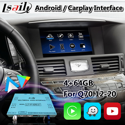 Kablosuz Android Otomatik Carplay ile Infiniti Q70 için Lsailt Android Multimedia Arayüz Kutusu