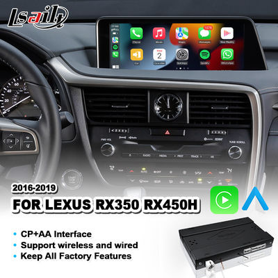 Lexus Carplay Android Otomatik Arayüzü RX450H RX350 RX 350 Fare Kontrolü 2016-2019
