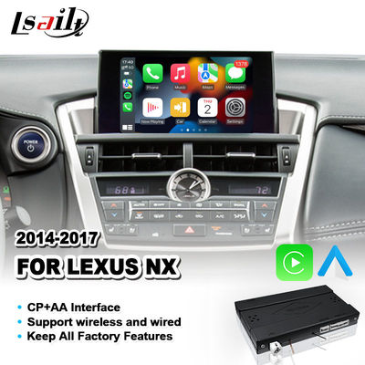 Lexus NX300H NX200T NX 300h 2014-2017 için Kablosuz Android Otomatik Carplay Arayüzü
