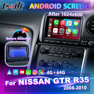 Lsailt 7 Inç Android Multimedya Yedek HD Ekran Nissan GTR R35 GT-R JDM 2008-2010