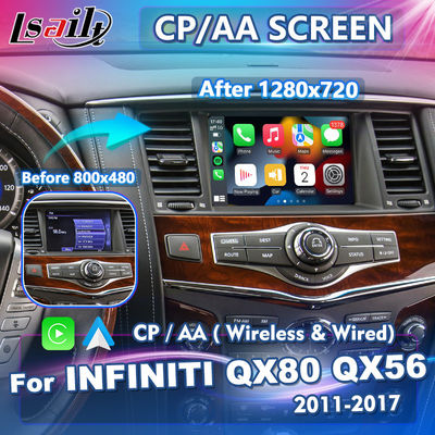 Infiniti QX80 QX56 2011-2017 için Kablosuz Android Auto Carplay 8 İnç HD Ekran