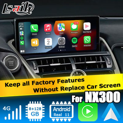 Qualcomm tabanlı Android 13 8+128GB Lexus NX300 NX300h NX200t android carplay video arayüzü