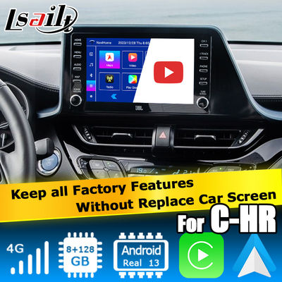 Toyota C-HR CHR Android 13 multimedya arayüzü, android auto carplay ile