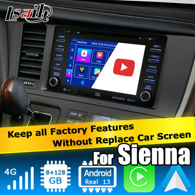 Android 13 Carplay Android Video Arayüzü Otomatik Kutusu Toyota Sienna için