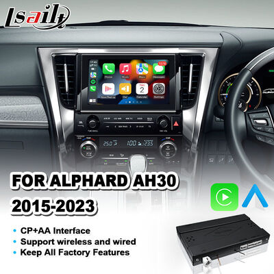 Lsailt Kablosuz Android Auto Video Carplay Arayüzü 2015-2023 Toyota Alphard AH30 için