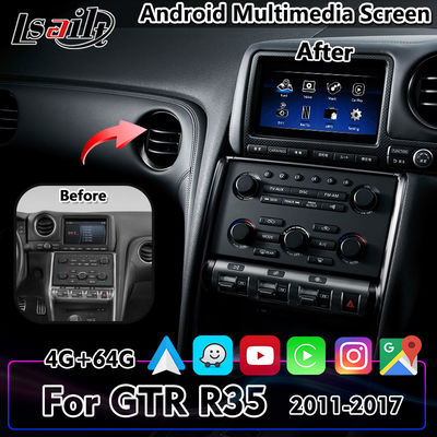 Lsailt 7 Inç Android Carplay Araba Multimedya Ekranı Nissan GTR R35 2011-2017 Için