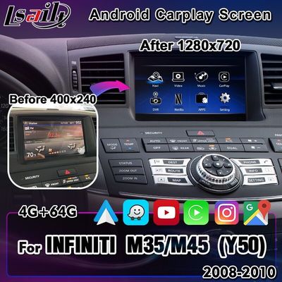 Lsailt 8 İnç HD Android Carplay Ekranı Infiniti M Serisi 2008-2013 Multimedya Ekranlı M25 M30d M37 M56 M35h